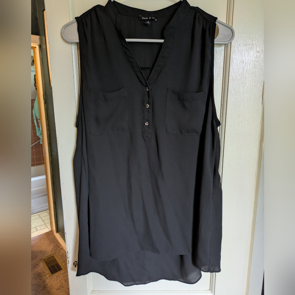 Sheer Sami and Jo Tank Top Blouse